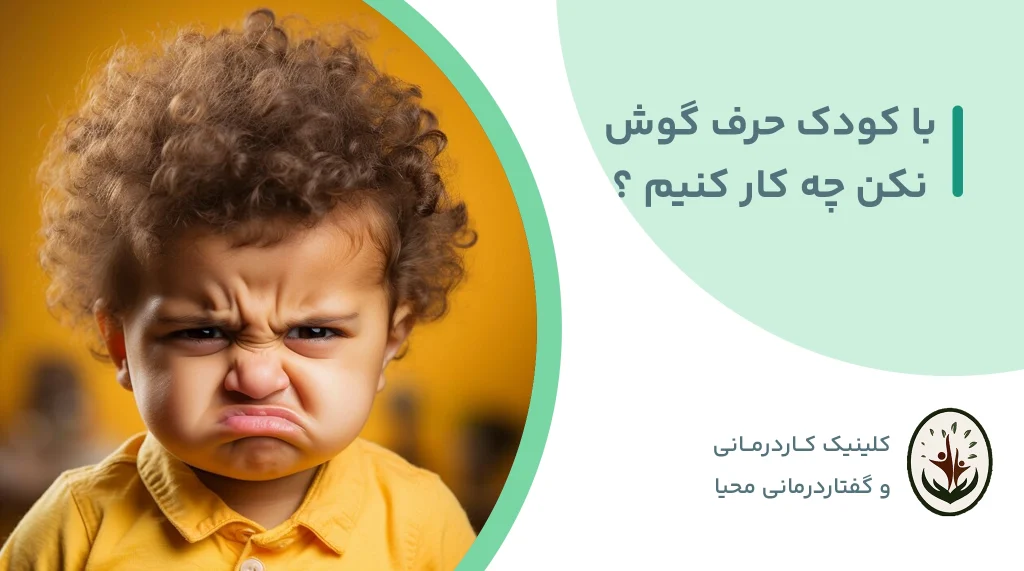 با کودک حرف گوش نکن چه کار کنیم ؟